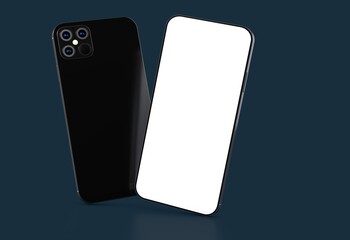 a digital smartphone device mobile phone 3d isolated