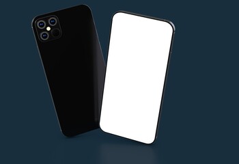 a digital smartphone device mobile phone 3d isolated