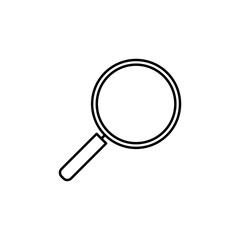 magnifier, glass, zoom, search vector illustration