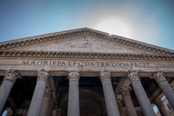 Pantheon basilica in Rome, Italy