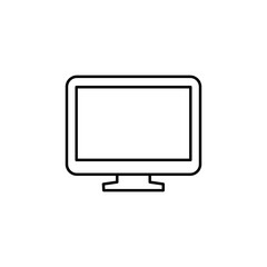 monitor, computer, screen vector illustration