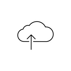 Upload, cloud, arrow vector icon