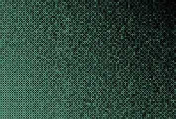 Background made of green sequins, glitters dots