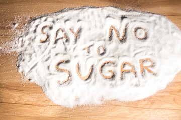 Say no to the sugar concept, bad dependence on sugar 