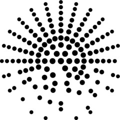 Radial speed Lines in Circle Form for comic books . fireworks Explosion background . Vector Illustration . Starburst
 round Logo . Circular Design element . Abstract Geometric star rays . Sunburst .