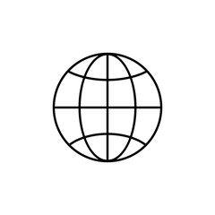 globe, map, world vector illustration