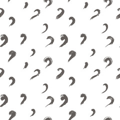 seamless pattern of scroll brush strokes; doodle abstract background; vector wallpaper