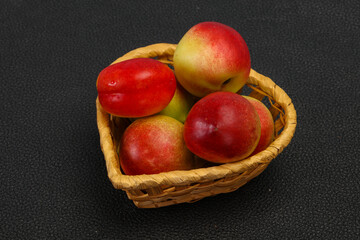 Sweet tasty fresh ripe apricots