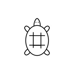 turtle, animal, zoo vector illustration