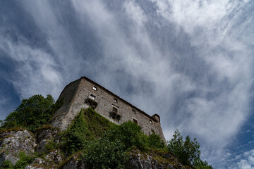 Carpinone, Molise, Isernia. The  medieval castle. 