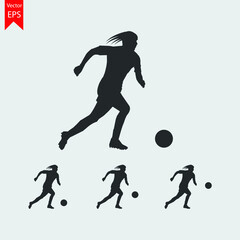 Football player vector illustration.
