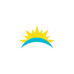 sun illustration logo