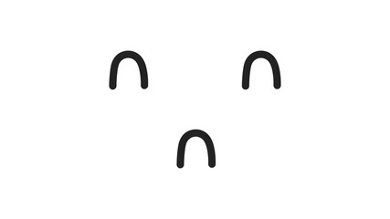 Upset emoticon icon Isolated on white background. Bad mood concept. Emoji face. Vector illustration
