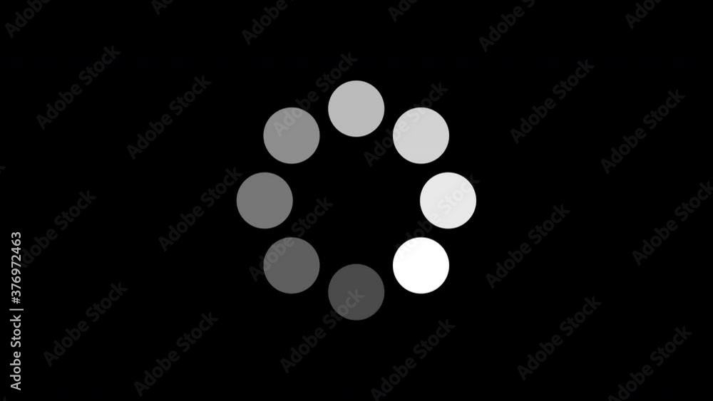Wall mural loading dots icon animation, on a transparent background