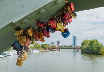 Vorhängeschlösser Eiserner Steg Frankfurt am Main 