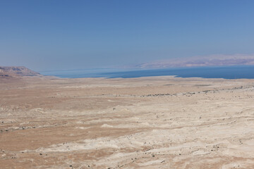 Dead sea and desert in Israel.