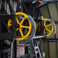 industrial zone steel with wheels 