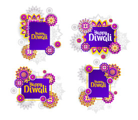 Diwali vector illustration on the theme of the traditional celebration of happy diwali. Deepavali light and fire festival