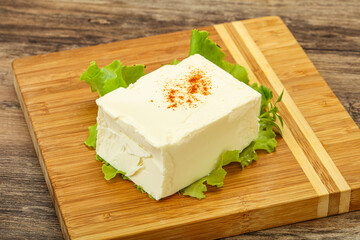 Greek traditional soft feta cheese