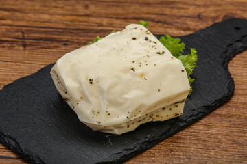 Halloumi cheese with mint for grill