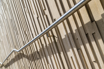 Zig zag hand rail