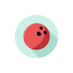 Flat design Bowling Ball