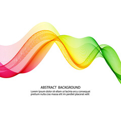Color design Background horizontal wave vector eps10