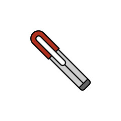 pen, office material icon. Element of education illustration. Signs and symbols can be used for web, logo, mobile app, UI, UX on white background