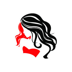 girl with long hair