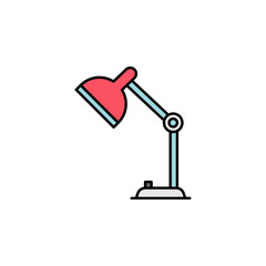 desk lamp, light icon. Element of education illustration. Signs and symbols can be used for web, logo, mobile app, UI, UX on white background
