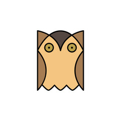 owl, bird, education icon. Element of education illustration. Signs and symbols can be used for web, logo, mobile app, UI, UX on white background