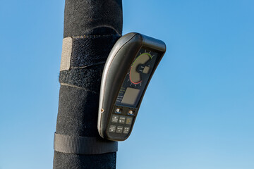 flight instrument gps aircraft navigation device used in hot air balloon to navigate through the...