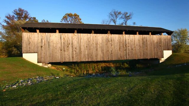 Larkins Mill Covered Bridge in Pennsylvania, United States
