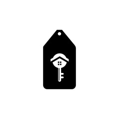 House Finder / House Locations logo or Icon. template for sales, rental, advertising. Sign on the home key. Vector illustration flat design.
