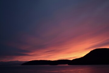 Fototapeta premium sunset over the ocean
