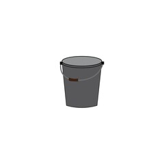 bucket icon logo vector design