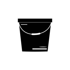 bucket icon logo vector design