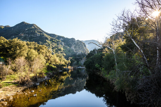 Afternoon Sun At Malibu Canyon