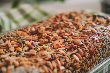 bread with sesame seeds