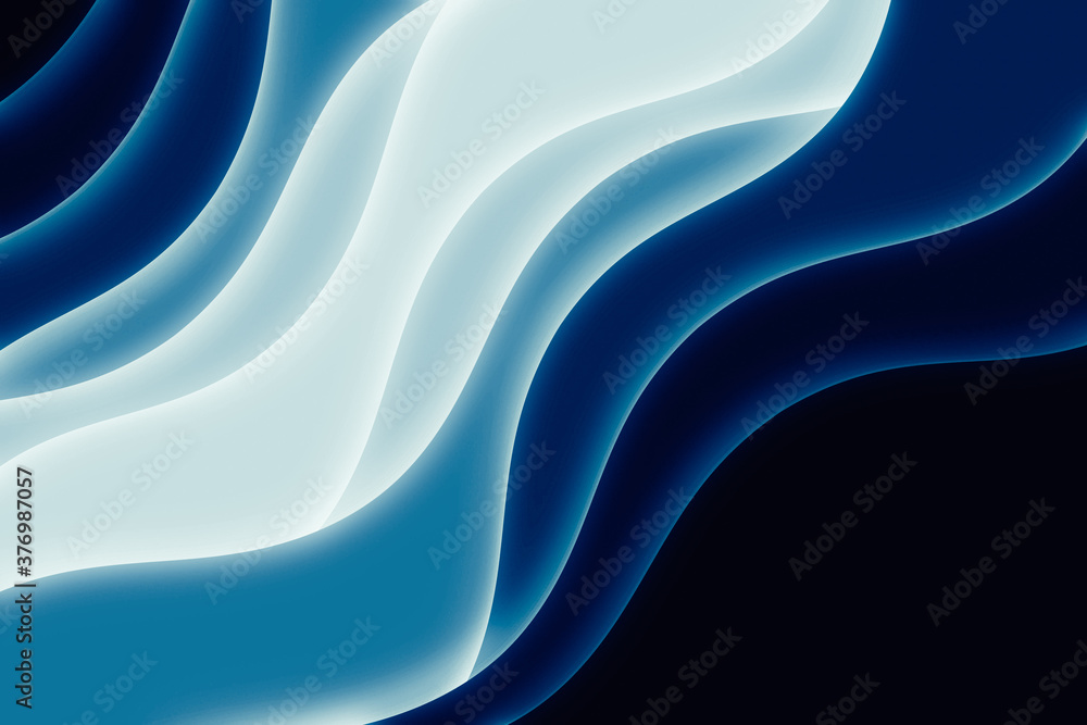 Poster abstract illustration with waves. curve lines.