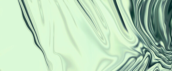 Liquid abstraction. Green abstract liquid background.