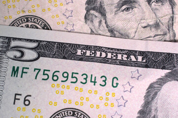 five dollar bills
