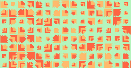 Abstract Color Halftone Dots generative art background illustration