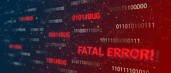 System fault, fatal error concept - 376989806