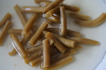 Green beans on a plate