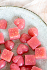 Strawberry Gelatin Squares 