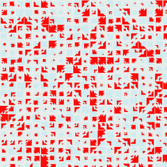 Abstract Color Halftone Dots generative art background illustration