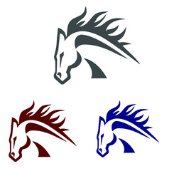 horse head silhouette