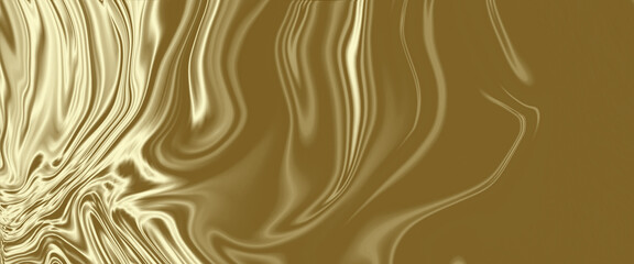 Liquid abstraction. Gold abstract liquid background.