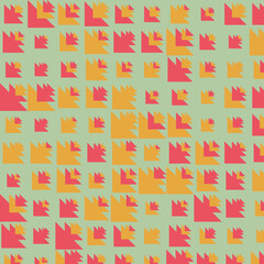 Abstract Color Halftone Dots generative art background illustration